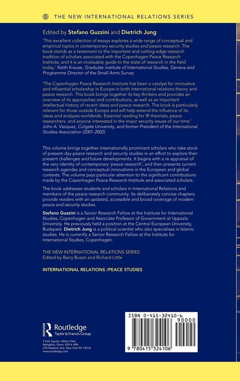 Produktbild: Contemporary Security Analysis and Copenhagen Peace Research
