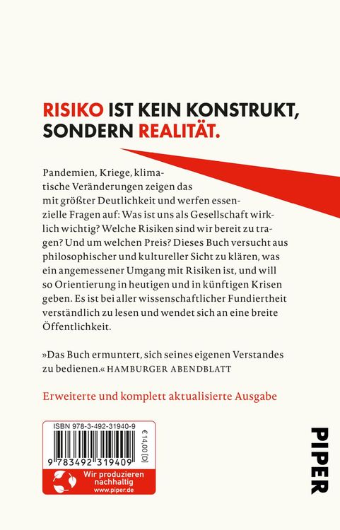 Produktbild: Die Realit&auml;t des Risikos