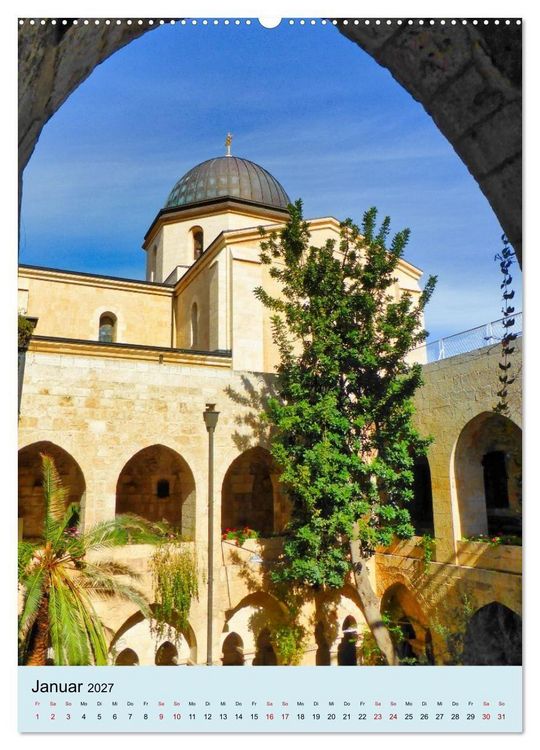 Produktbild: Evangelische Erl&ouml;serkirche Jerusalem (hochwertiger Premium Wandkalender 2027 DIN A2 hoch), Kunstdruck in Hochglanz