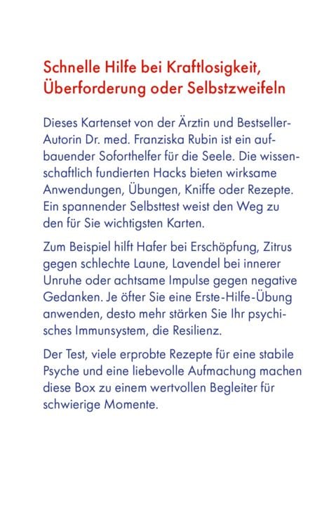 Produktbild: Die Erste-Hilfe-Box f&uuml;r die Seele