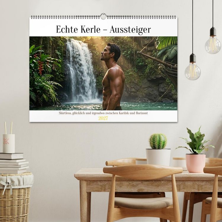 Produktbild: Echte Kerle &ndash; Aussteiger (Wandkalender 2027 DIN A2 quer), CALVENDO Monatskalender