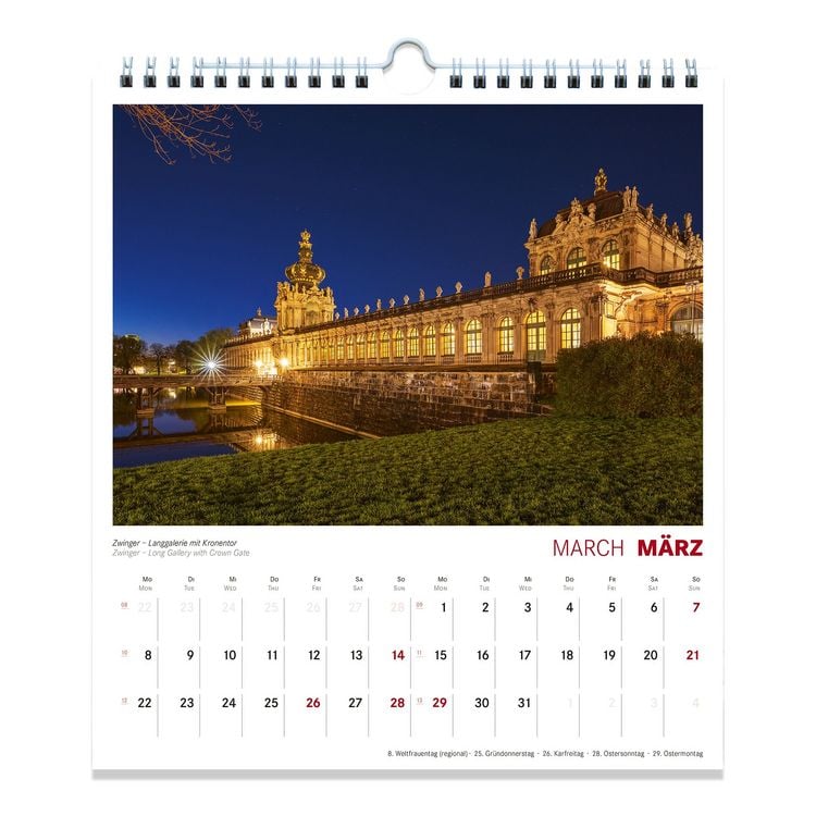 Produktbild: Kalender Dresden 2027 - Die sch&ouml;nsten Ansichten