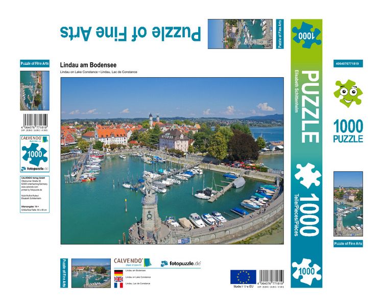 Produktbild: CALVENDO Puzzle Lindau am Bodensee 1000 Teile Lege-Gr&ouml;&szlig;e 640 x 480 cm Foto-Puzzle Bild von Elisabeth Schittenhelm