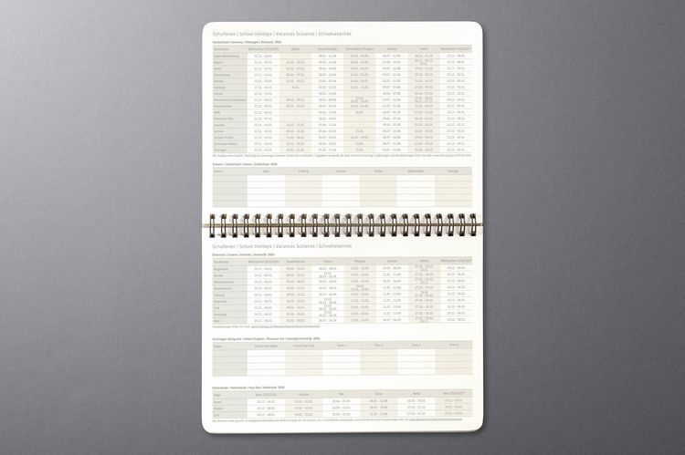 Produktbild: SIGEL C2781 Tischkalender Conceptum 2027, ca. A5 quer, schwarz