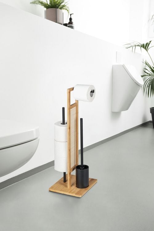 Produktbild: Stand WC-Garnitur Mod. Rivalta Allegre, aus Rattan und Bambus