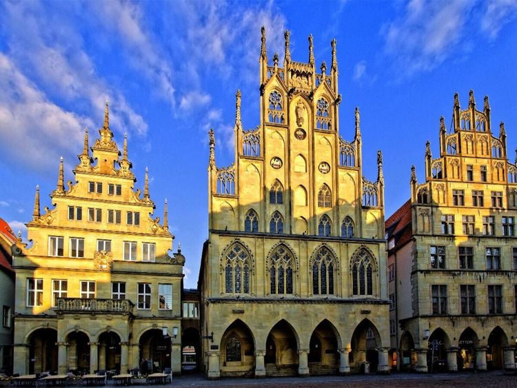 Produktbild: M&uuml;nster - Das Rathaus, ein gotischer Bau aus der Mitte des 14. Jahrhunderts (Puzzle)