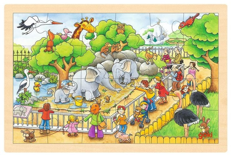 Produktbild: Einlegepuzzle Zoobesuch