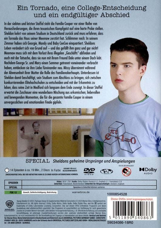 Produktbild: Young Sheldon: Staffel 7 [2 DVDs]
