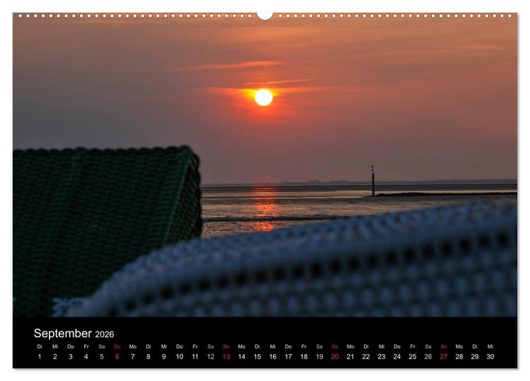 Produktbild: NORDSEE IMPRESSIONEN (Wandkalender 2026 DIN A2 quer), CALVENDO Monatskalender