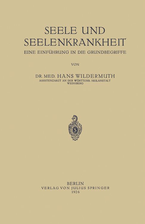 Produktbild: Seele und Seelenkrankheit