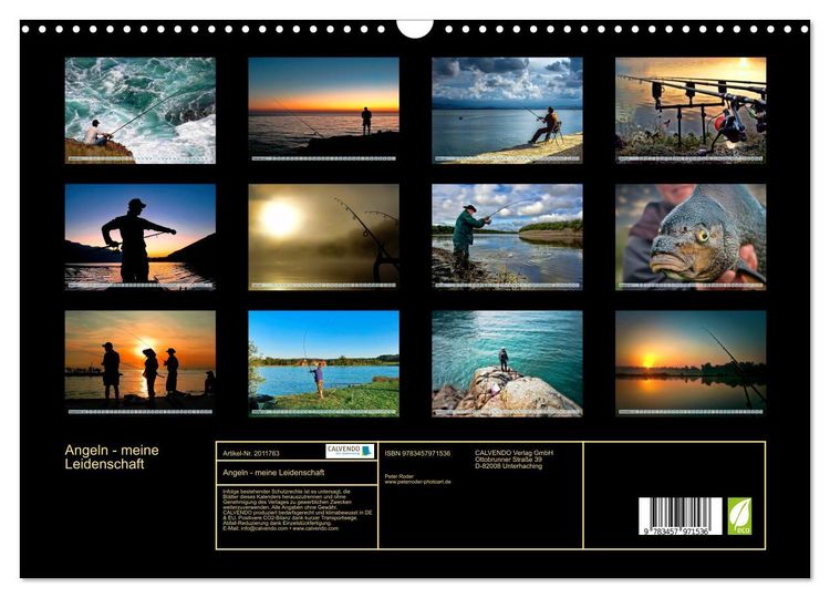 Produktbild: Angeln - meine Leidenschaft (Wandkalender 2026 DIN A3 quer), CALVENDO Monatskalender