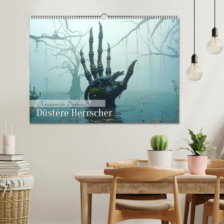 Produktbild: Kreaturen der Dunkelheit - D&uuml;stere Herrscher (Wandkalender 2026 DIN A2 quer), CALVENDO Monatskalender
