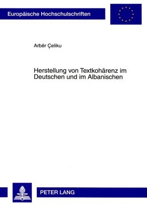 Produktbild: Herstellung von Textkohaerenz im Deutschen und im Albanischen