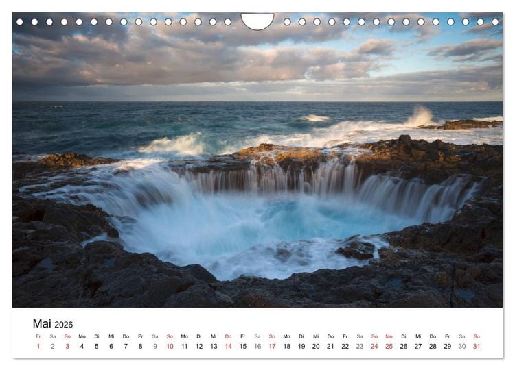 Produktbild: K&uuml;sten - Kunst der Meere (Wandkalender 2026 DIN A4 quer), CALVENDO Monatskalender