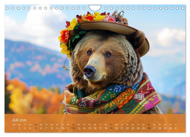 Produktbild: B&auml;rige Noblesse im modischen Portrait. Eleganz und Klasse (Wandkalender 2026 DIN A4 quer), CALVENDO Monatskalender