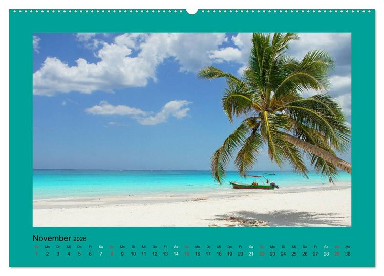 Produktbild: Die sch&ouml;nsten Str&auml;nde Karibik (hochwertiger Premium Wandkalender 2026 DIN A2 quer), Kunstdruck in Hochglanz