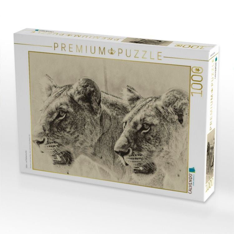 Produktbild: CALVENDO Puzzle Safari - auf Katzensuche | 1000 Teile Lege-Gr&ouml;&szlig;e 64x48cm Foto-Puzzle f&uuml;r gl&uuml;ckliche Stunden