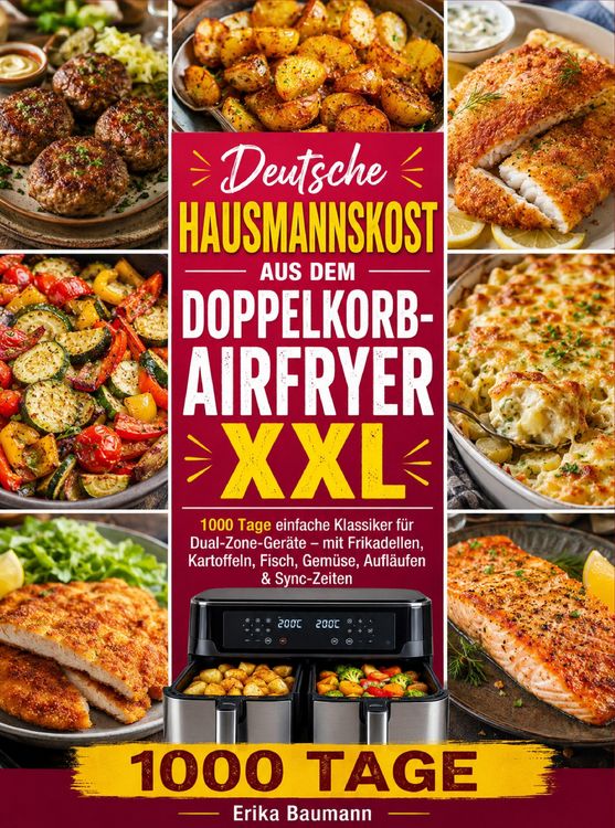 Produktbild: Deutsche Hausmannskost aus dem Doppelkorb-Airfryer XXL