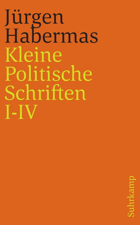 Produktbild: Kleine Politische Schriften (I&ndash;IV)