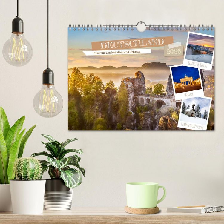 Produktbild: DEUTSCHLAND Reizvolle Landschaften und Urbanes (Wandkalender 2026 DIN A4 quer), CALVENDO Monatskalender
