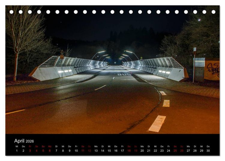 Produktbild: Pirmasens bei Nacht (Tischkalender 2026 DIN A5 quer), CALVENDO Monatskalender