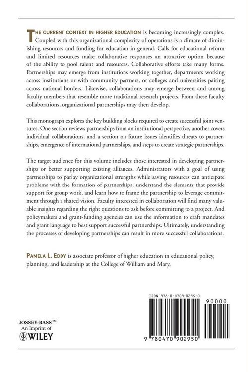 Produktbild: Eddy, P: Partnerships and Collaboration in Higher Education