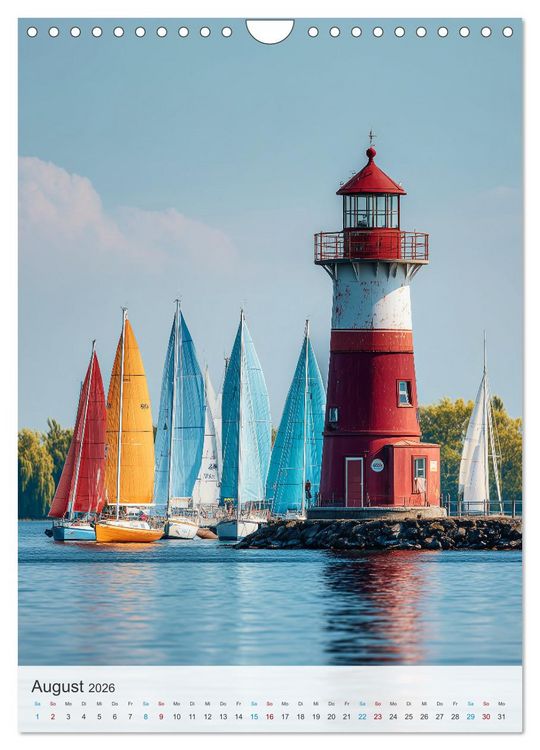 Produktbild: Leuchtturm-Fan (Wandkalender 2026 DIN A4 hoch), CALVENDO Monatskalender