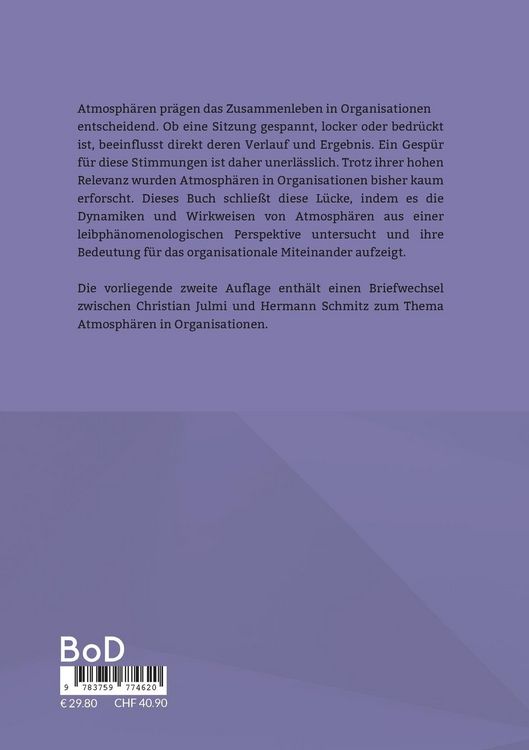 Produktbild: Atmosph&auml;ren in Organisationen