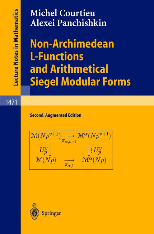 Produktbild: Non-Archimedean L-Functions and Arithmetical Siegel Modular Forms
