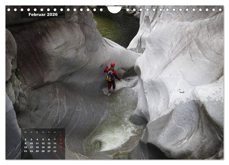 Produktbild: Abenteuer Canyoning (Wandkalender 2026 DIN A4 quer), CALVENDO Monatskalender