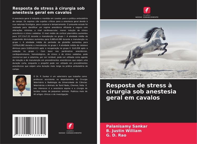 Produktbild: Resposta de stress &agrave; cirurgia sob anestesia geral em cavalos