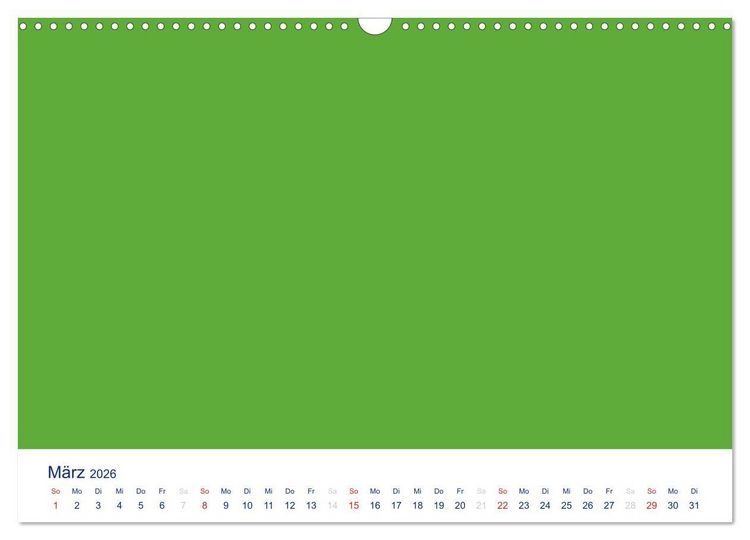Produktbild: Farbiger Bastelkalender (Wandkalender 2026 DIN A3 quer), CALVENDO Monatskalender