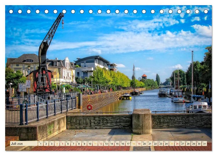 Produktbild: Reise durch Deutschland - Niedersachsen (Tischkalender 2026 DIN A5 quer), CALVENDO Monatskalender