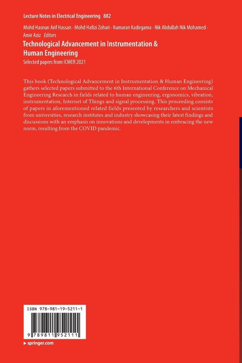 Produktbild: Technological Advancement in Instrumentation & Human Engineering