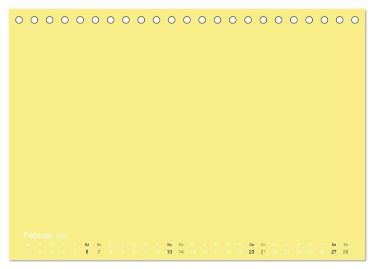 Produktbild: Bastelkalender - Gelb (Tischkalender 2027 DIN A5 quer), CALVENDO Monatskalender