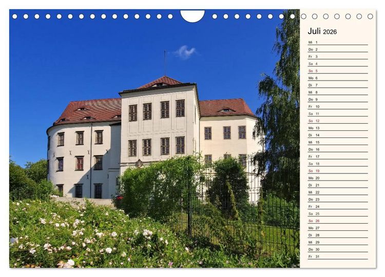 Produktbild: Schl&ouml;sser der Niederlausitz (Wandkalender 2026 DIN A4 quer), CALVENDO Monatskalender