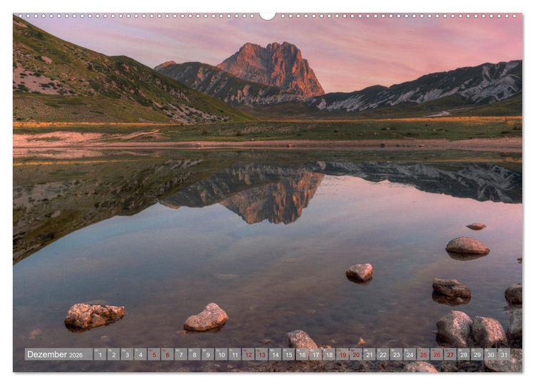Produktbild: Abruzzen - Die wilde Mitte Italiens (hochwertiger Premium Wandkalender 2026 DIN A2 quer), Kunstdruck in Hochglanz