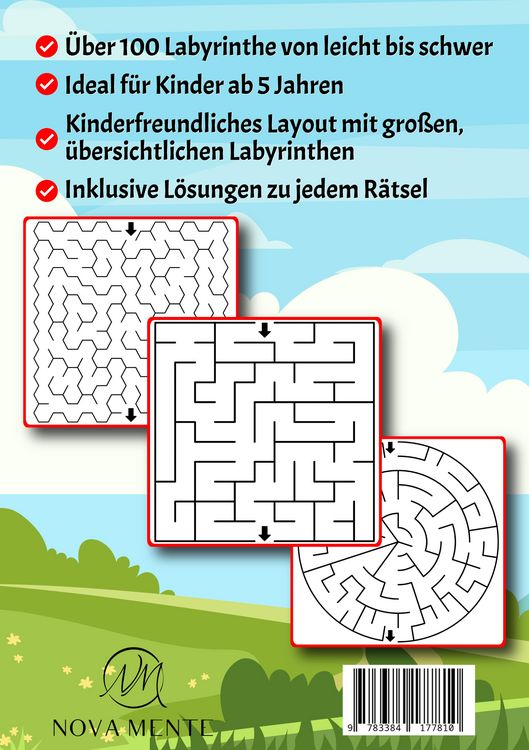 Produktbild: Labyrinthe f&uuml;r Kinder ab 5 Jahren - Band 26