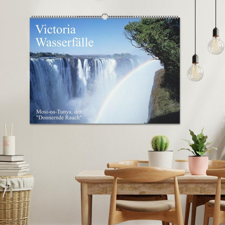 Produktbild: Victoria Wasserf&auml;lle, Mosi-oa-Tunya der "Donnernde Rauch" (Wandkalender 2026 DIN A2 quer), CALVENDO Monatskalender