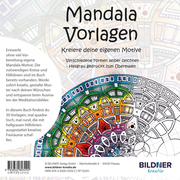 Produktbild: Mandala Vorlagen - kreiere deine eigenen Motive