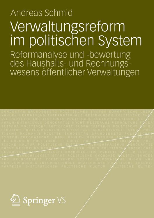 Produktbild: Verwaltungsreform im politischen System