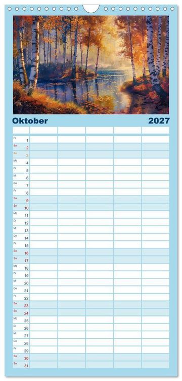 Produktbild: Familienplaner 2027 - Anime - Welten: Eine Reise durch vertr&auml;umte Welten mit 5 Spalten (Wandkalender, 21 x 45 cm) CALVENDO