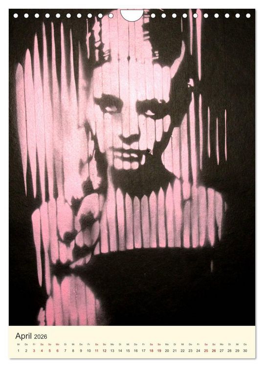 Produktbild: Famous Women in StreetArt (Wandkalender 2026 DIN A4 hoch), CALVENDO Monatskalender
