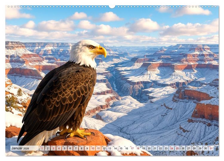 Produktbild: USA &ndash; von Yellowstone bis Texas - Cowboys, Pr&auml;rie und Bisons (Wandkalender 2026 DIN A2 quer), CALVENDO Monatskalender