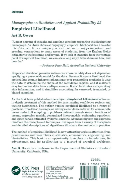 Produktbild: Empirical Likelihood