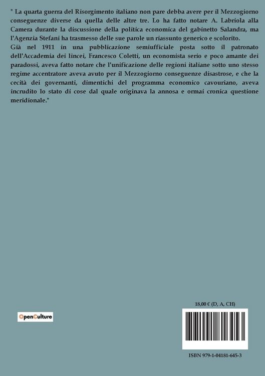 Produktbild: La questione meridionale