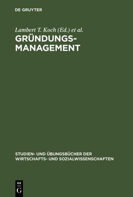 Produktbild: Gr&uuml;ndungsmanagement