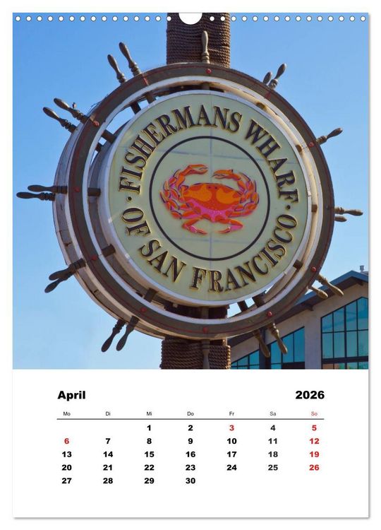 Produktbild: SAN FRANCISCO im Sommer (Wandkalender 2026 DIN A3 hoch), CALVENDO Monatskalender