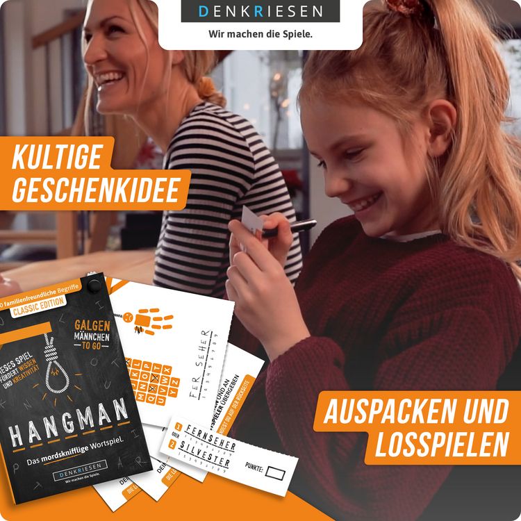 Produktbild: HANGMAN - CLASSIC EDITION - "Galgenm&auml;nnchen TO GO"