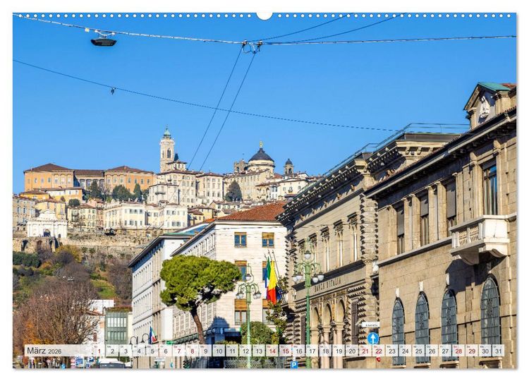 Produktbild: Bezauberndes Bergamo (hochwertiger Premium Wandkalender 2026 DIN A2 quer), Kunstdruck in Hochglanz